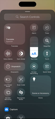 Enhanced Control Center and Media Management