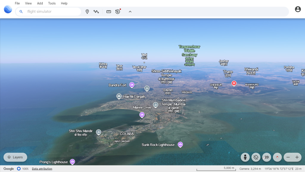 Hidden Flight Simulation