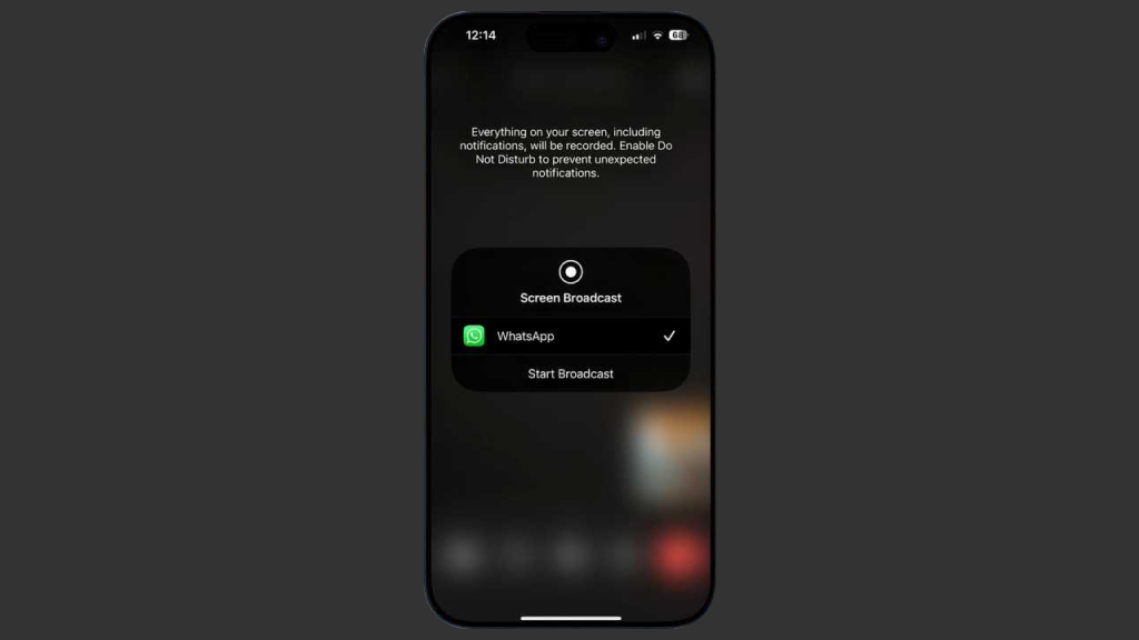 Screen Sharing and Video Call Effects