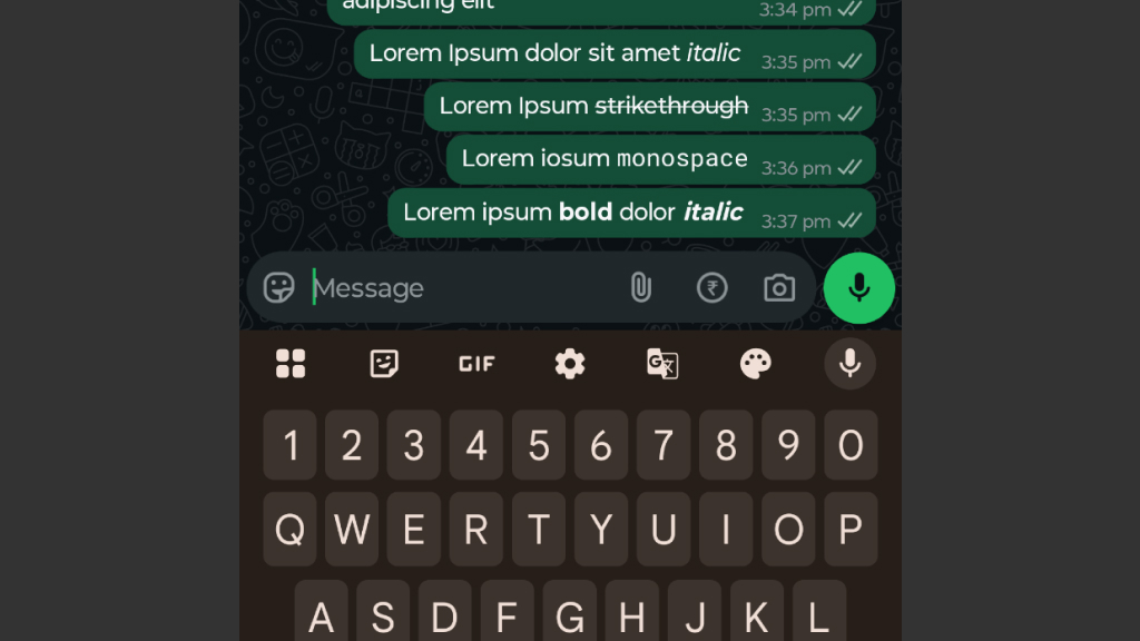 Text Formatting