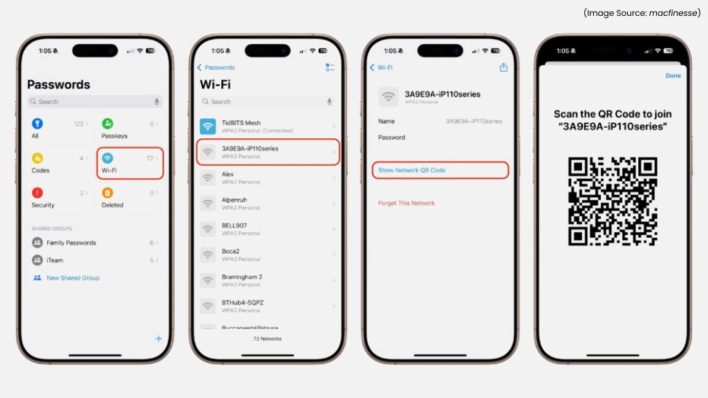 Share Wi-Fi Passwords Via QR Code