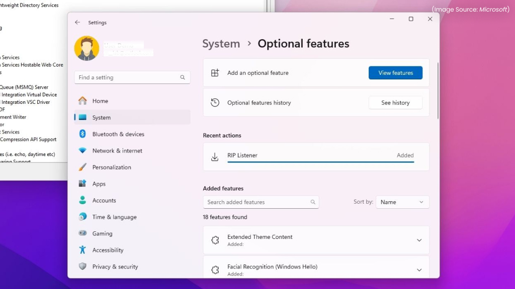 How to Remove Optional Features Using the Settings App