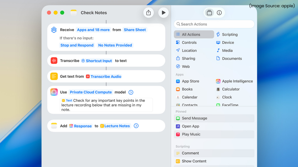 Shortcuts Powered by Apple Intelligence