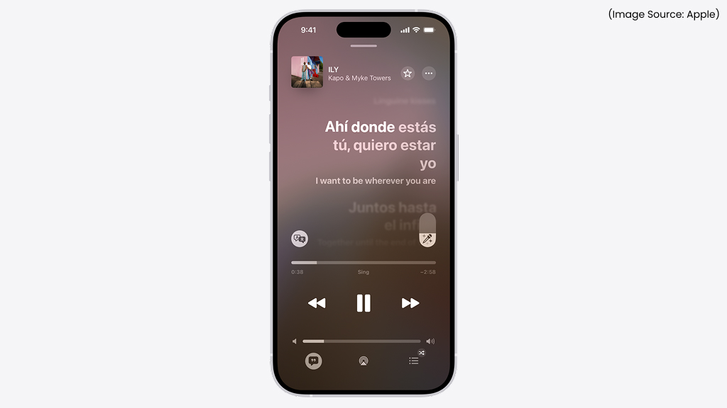 Sing Along with Real-Time Lyric Translations in Apple Music