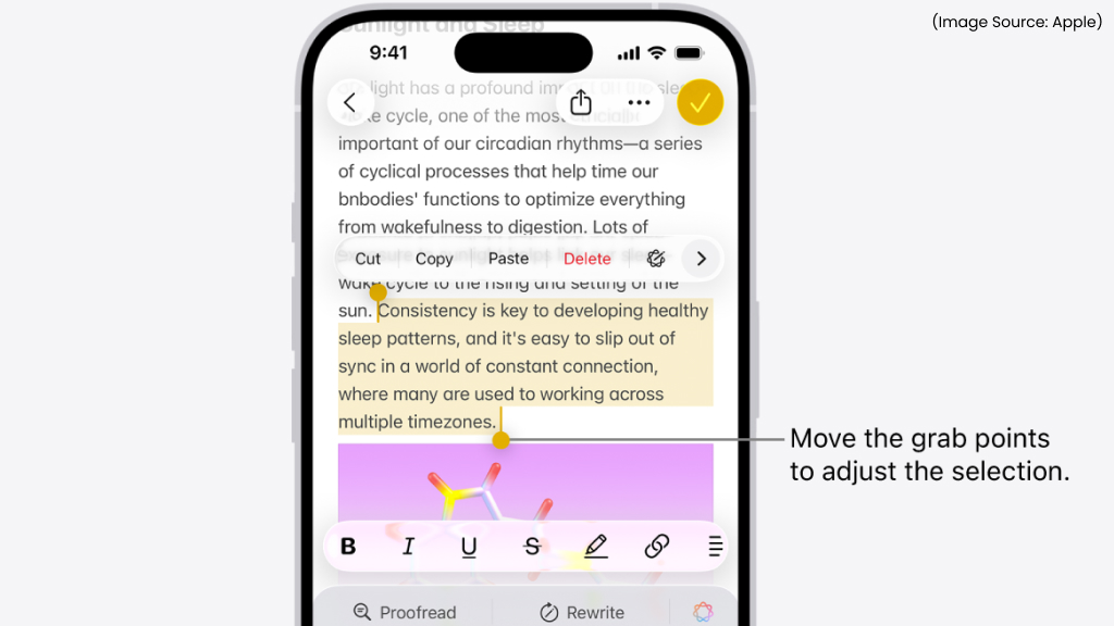 Copy Exactly What You Need from a Message