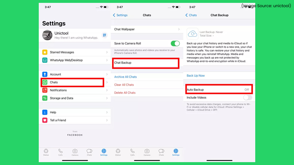 Disable Cloud Backups
