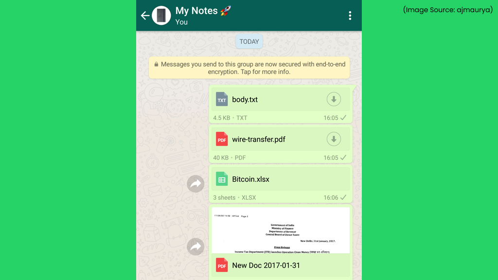 Use Private Chat as Your Personal Notes Space