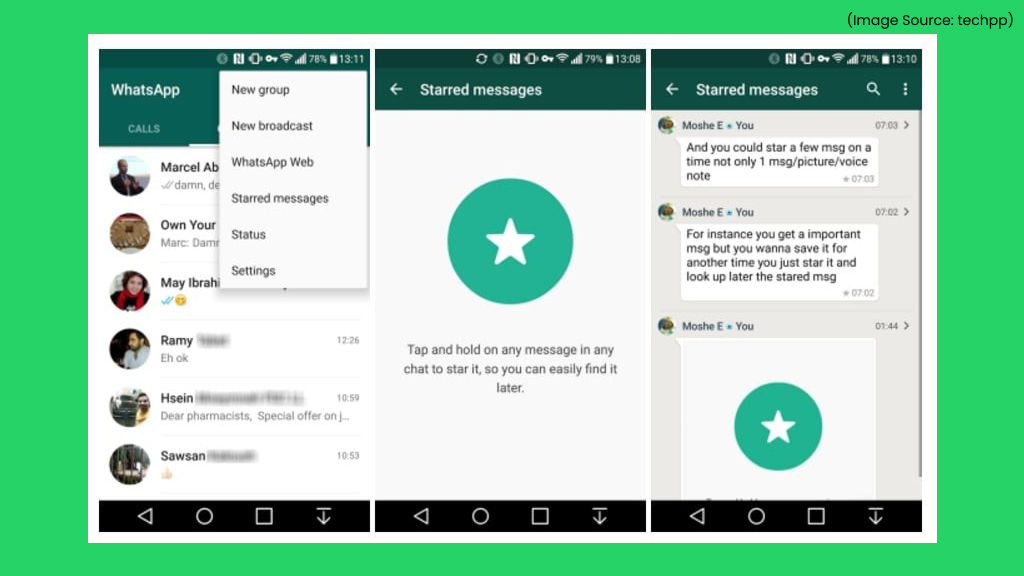Use Starred Messages for Quick and Easy Access Later