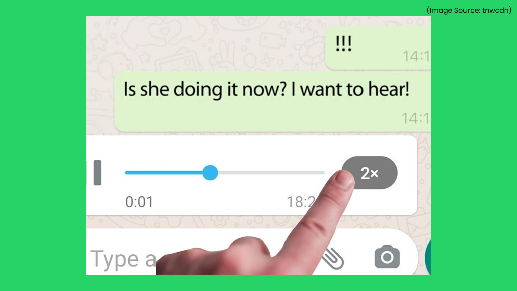 Listen To Voice Notes Faster by Adjusting the Playback Speed