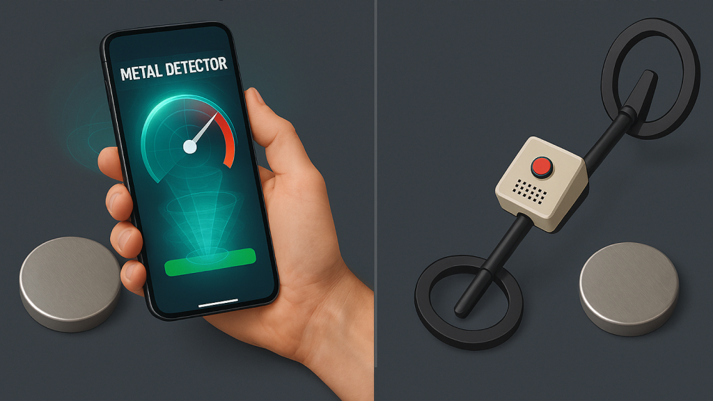 Smartphone Metal Detection vs Traditional Metal Detectors