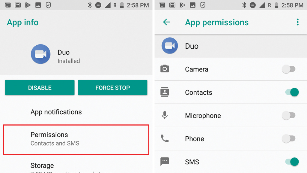 Check App Permissions and Device Admin Access