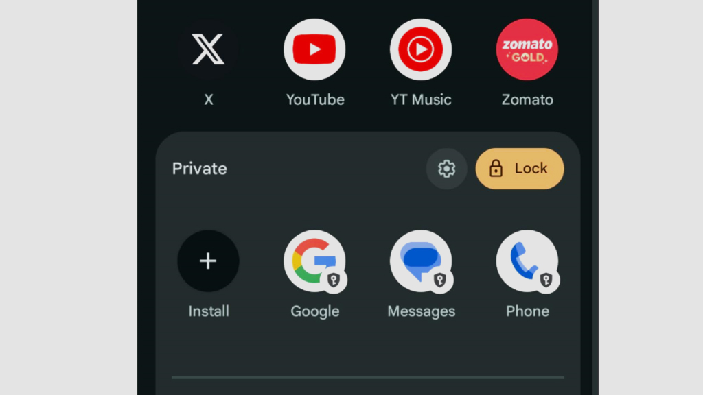Check Private Space or Secure Folders