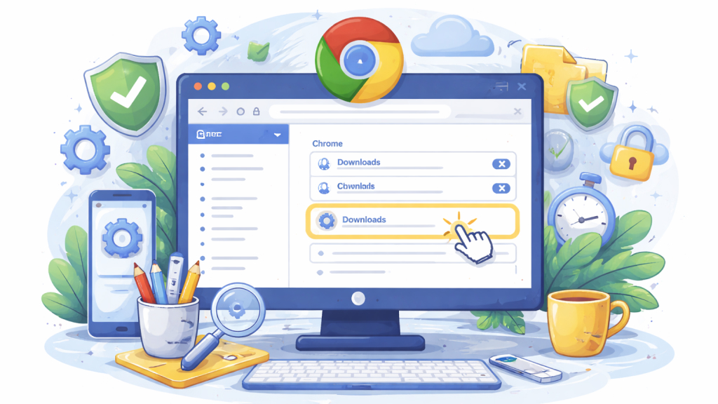 How to Access Automatic Downloads Settings in Chrome (Desktop)