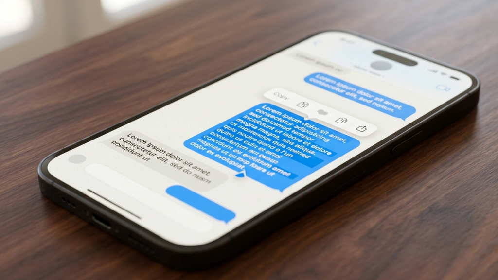Copy Only Part of a Text Message