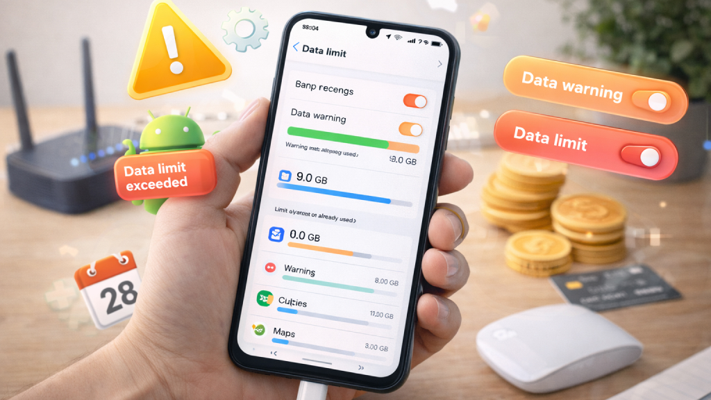 How to Set Data Warnings and Limits on Android