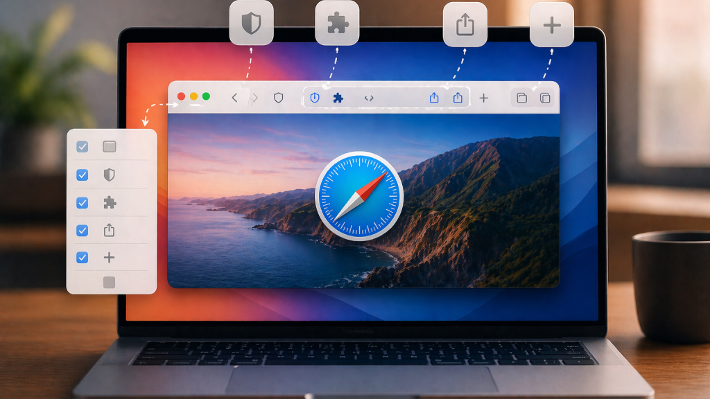 Customize the Safari Toolbar