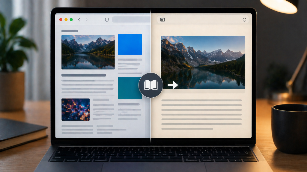 Use Reader View for Distraction-Free Reading