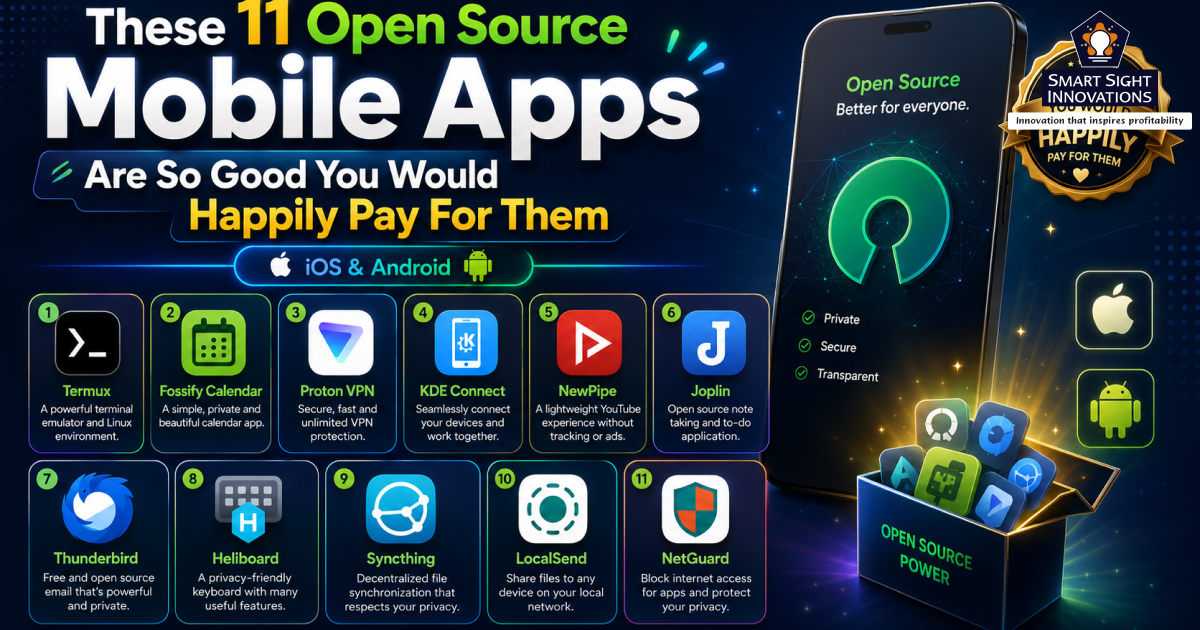 These 11 Open Source Mobile Apps Are So Good You Would Happily Pay For Them (iOS & Android)
