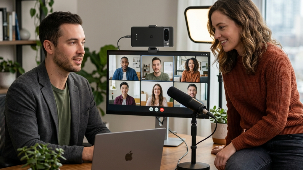 Turn Your Pixel Into a Webcam