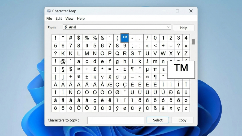charmap
